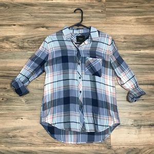 RAILS Hunter Plaid Shirt Coast Apricot Cream XS